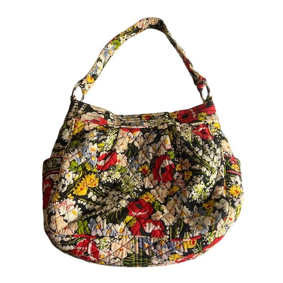 Vera Bradley Poppy Fields Reversible Floral Tote magnetic Purse Shoulder Bag - Picture 10 of 10